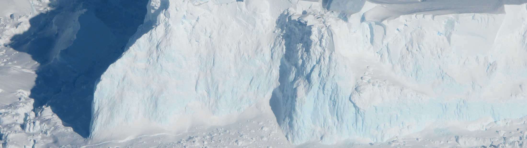 An ice shelf