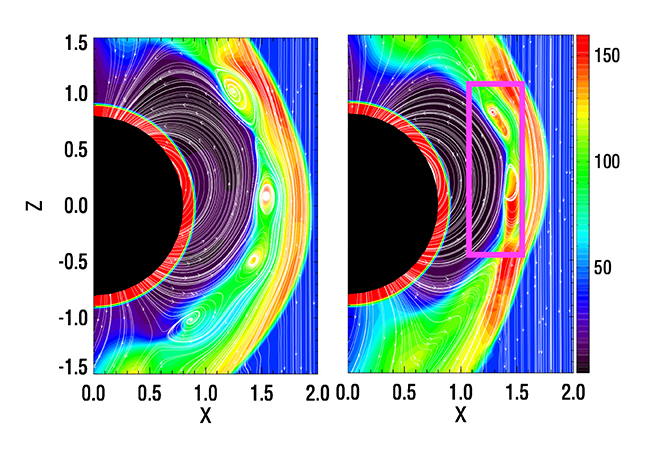 Graphic of Mercury's Magnetosphere