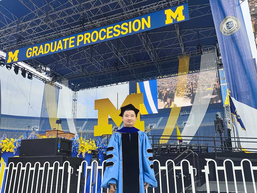 Photo of Chongxing Fan at graduation